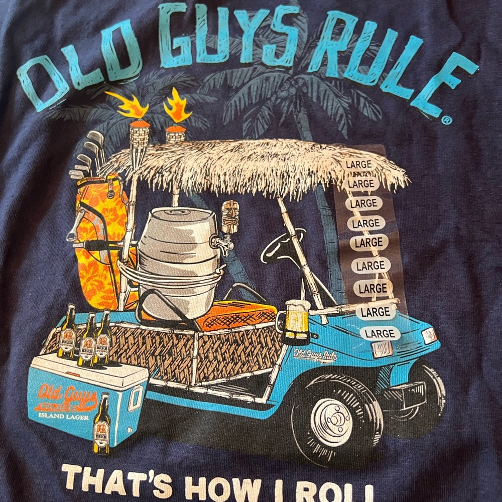 NEW  Mens Size Large Tee Shirt STOCKING STUFFER 🎁🎁🎁